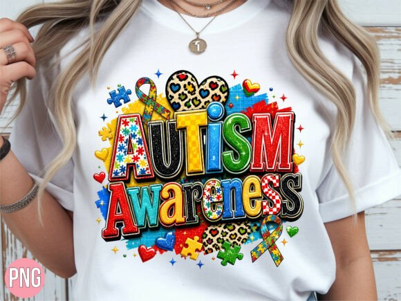 Autism Awareness Puzzle Pieces Heart PNG