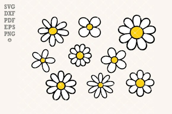 Elevate Your Crafting Projects with the Daisy SVG Bundle: 9 Versatile Cut Files for Every Creator