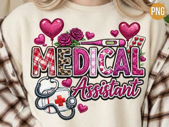 Elevating Professional Identity: The Strategic Value of High-Resolution Medical Assistant Embroidery Patch PNG Designs