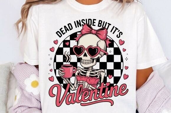 Embrace the Irony: Creating Unique Merch with Dead Inside but It's Valentine's Day PNG