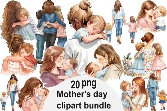 Evaluating the Mother's Day Family Clipart Bundle Mom for Heartfelt Design Projects