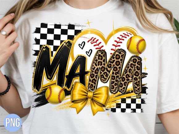 Evaluating the Softball Mama Yellow Leopard PNG for Custom Apparel and Crafts