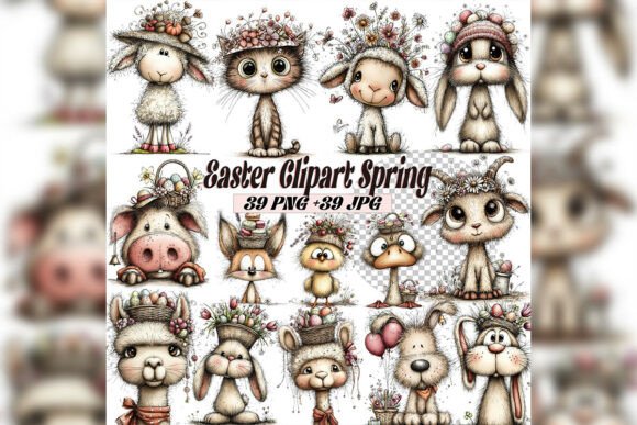 Integrating the Whimsical Easter Spring Clipart Set into Your Creative Workflow