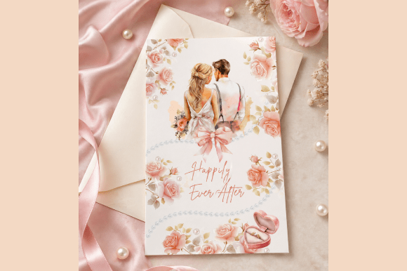 Romantic Wedding Card Printable for Timeless Love