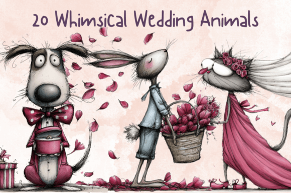 Strategic Branding with the Whimsical Wedding Animals Clipart Set